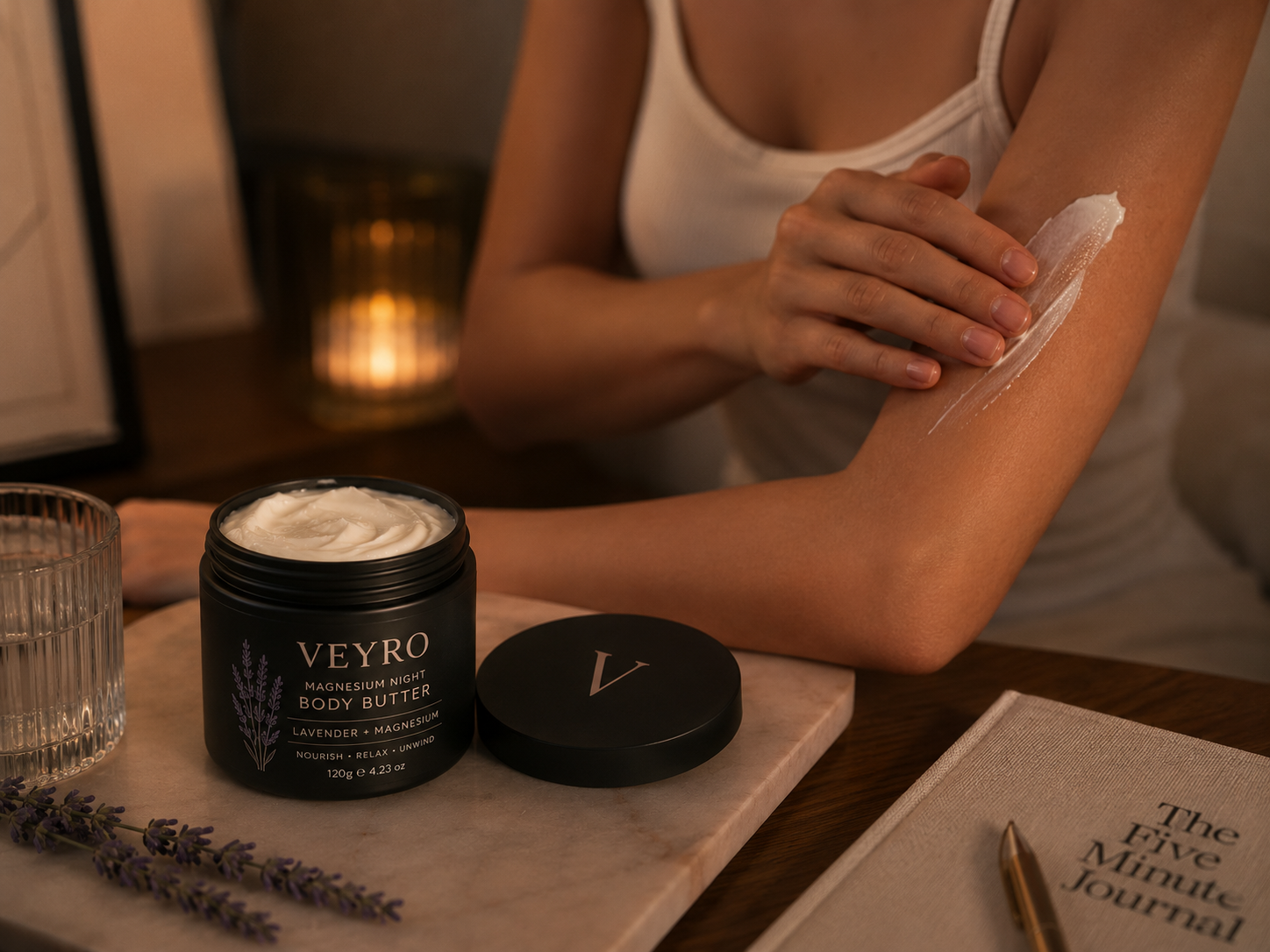 A luxurious touch for your evening ritual.